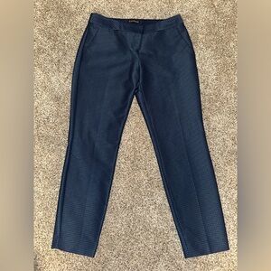 Express Columnist Black and Blue Textured Pants